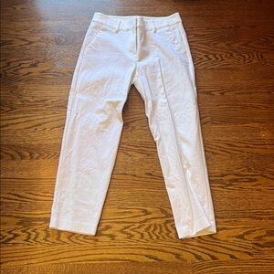 LOFT White Trouser Pants